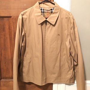 LIKE NEW Burberry Jacket Coat khaki tan Sz Small